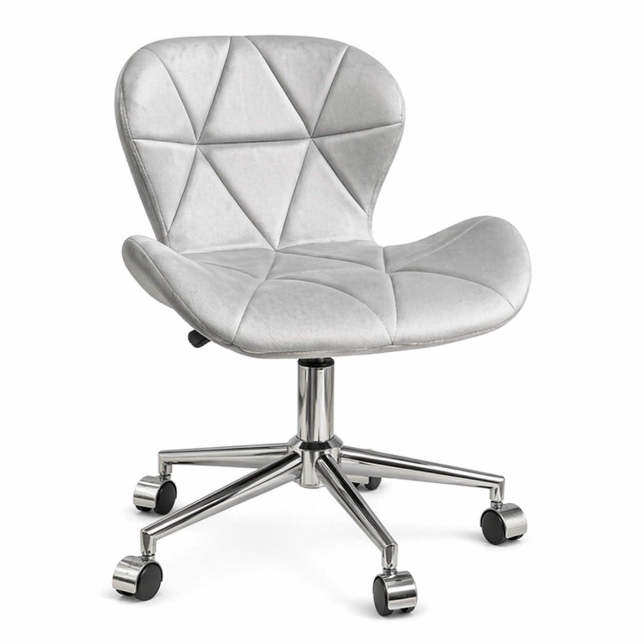 Silla Mariposa oficina-escritorio felpa silver