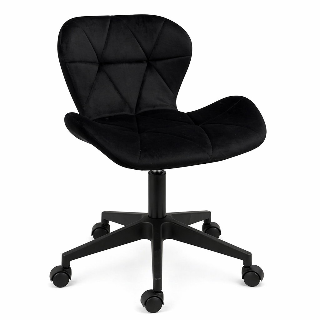 Silla Mariposa oficina-escritorio felpa black