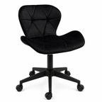 Silla Mariposa oficina-escritorio felpa black