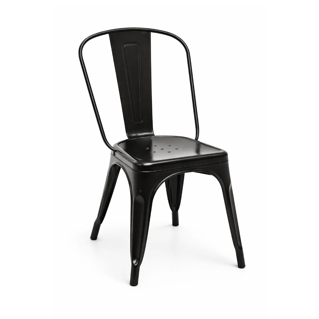 Silla Tipo Tolix - Negro / 1 Unidades