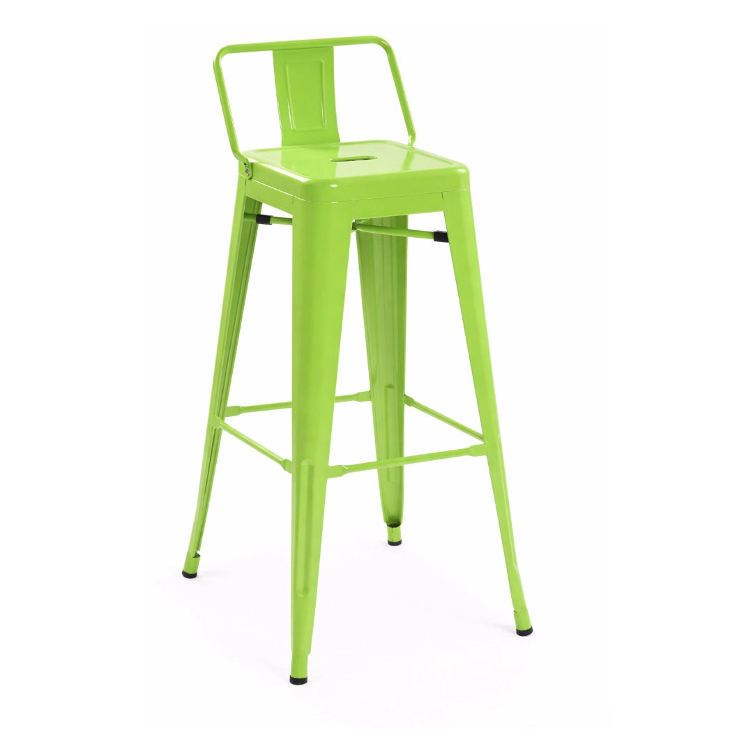 Taburete Tolix 64cm-77cm - 77 cm / Verde