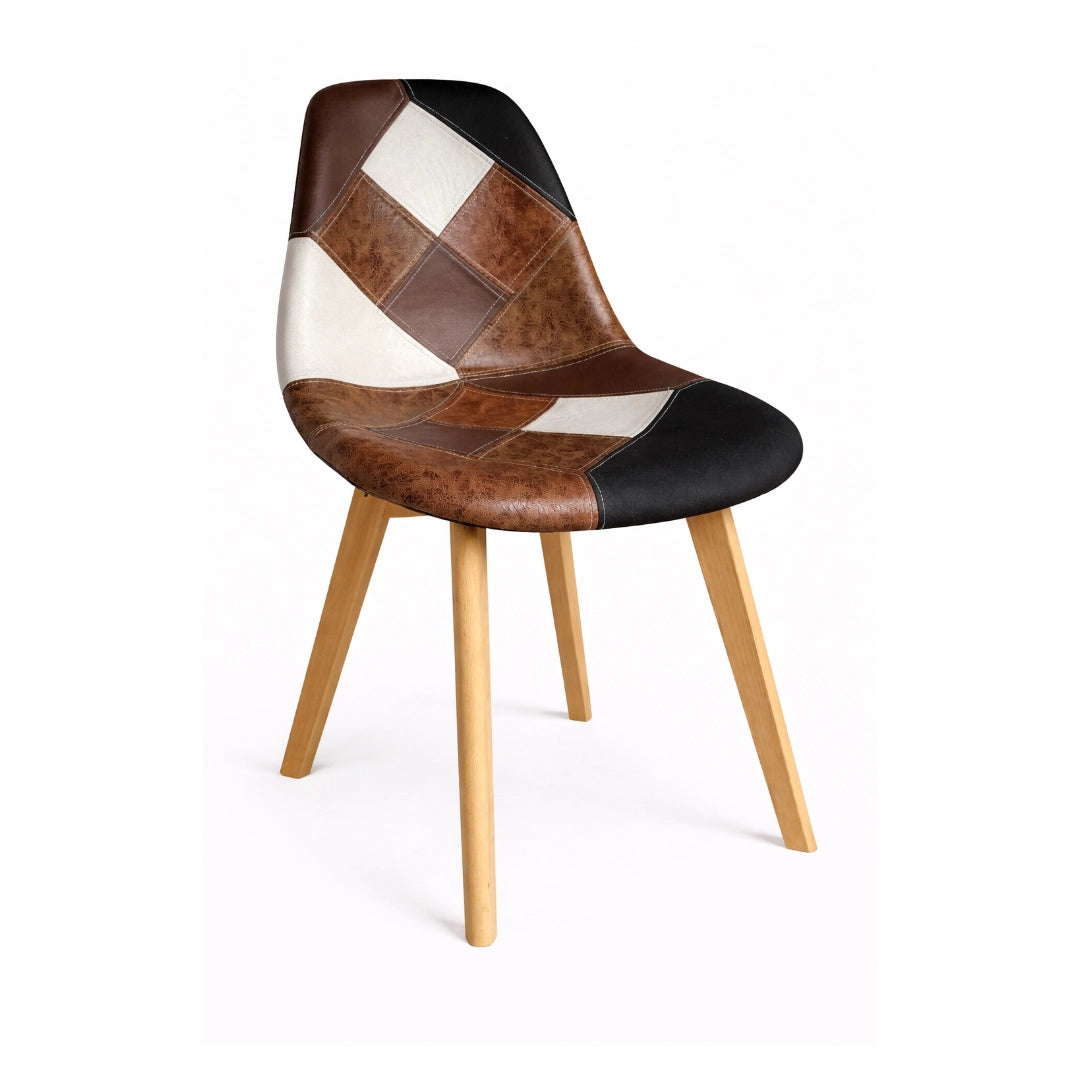 Silla Da Vinci cuero - Oscura