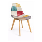 Silla Patchwork cuero