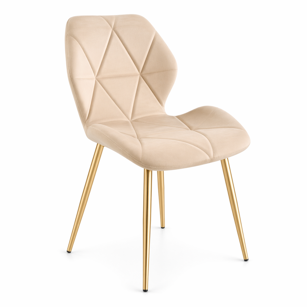Silla Flori Top Felpa Pata Color Dorado