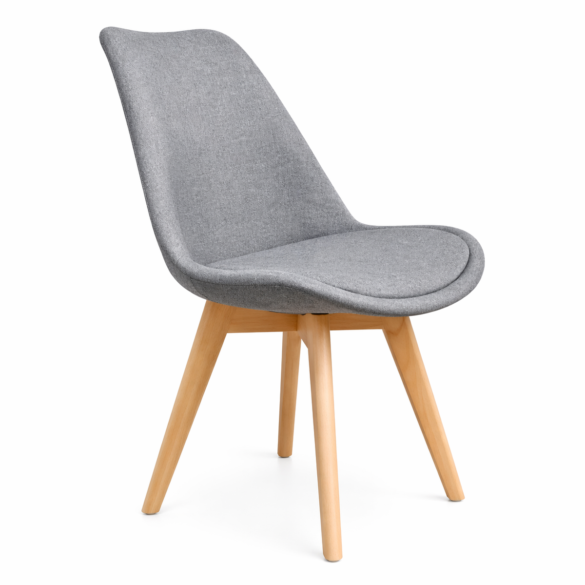 Silla Tulip Lino - Gris
