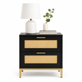 Velador Rattan Dark Dos Cajones
