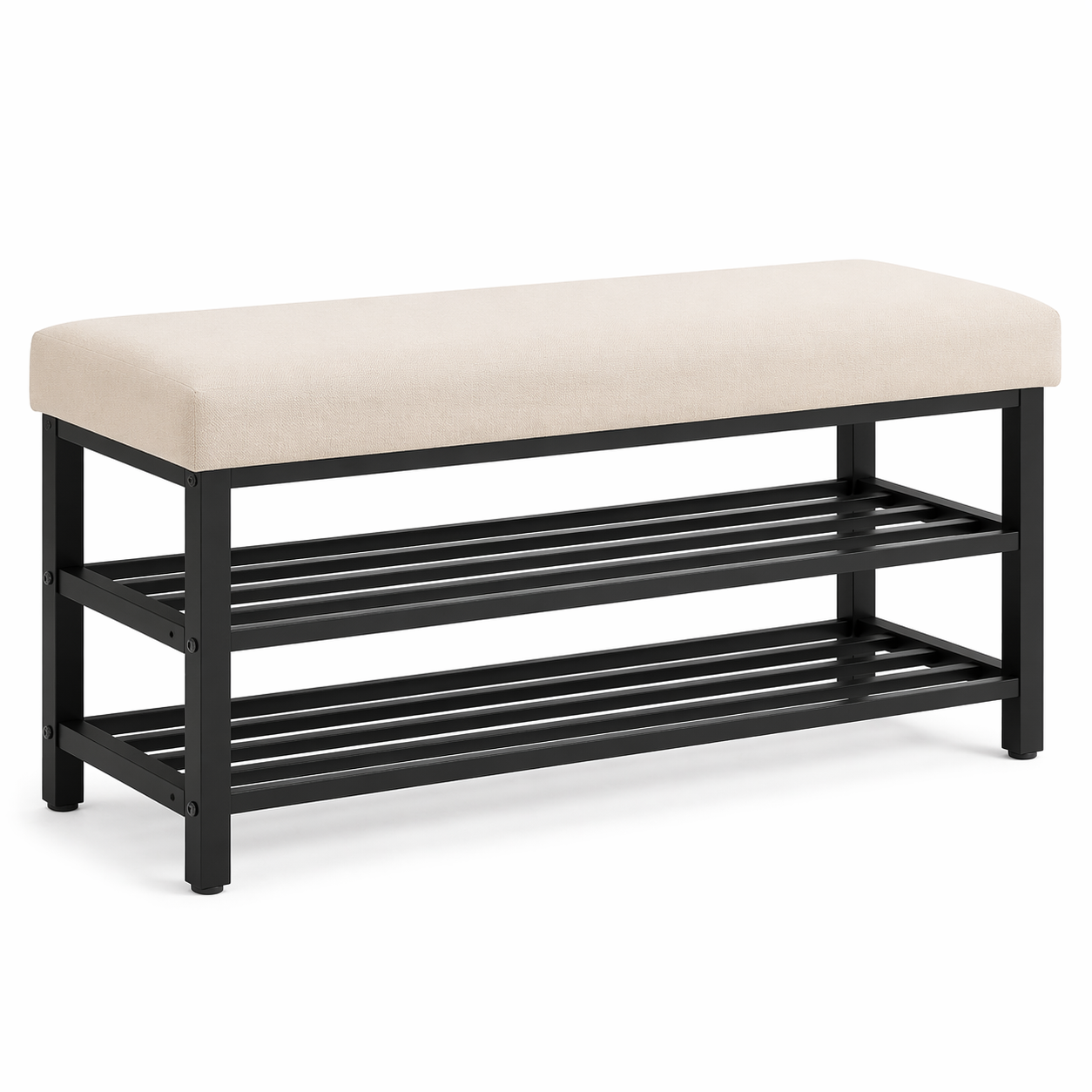 Zapatero con asiento confort blanco