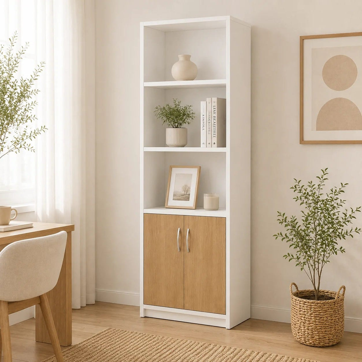 Estante Flotado Wood Blanco