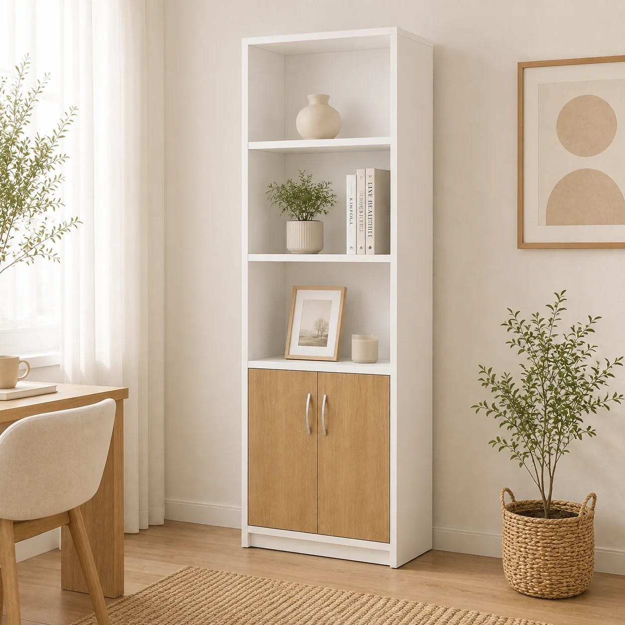 Estante Flotado Wood Blanco