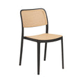 Silla de Restaurant o Terraza Comedor Hoffman Enrejada - Negra