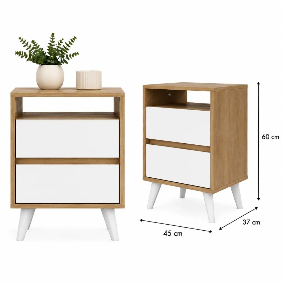 Velador Atacama Blanco Wood
