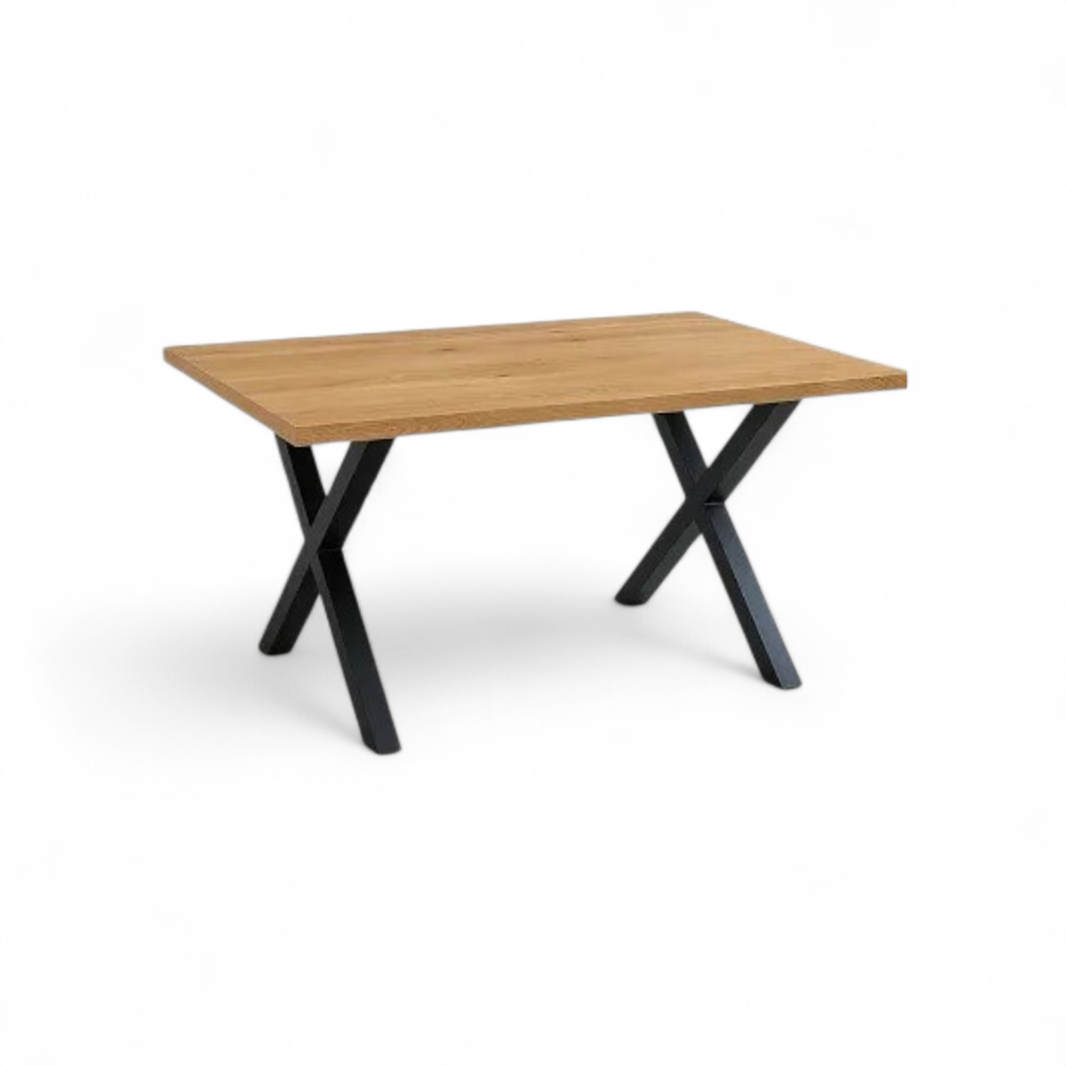 Mesa industrial Madera y Metal Cross 140x90